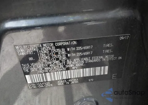 2018 Toyota Rav4 Le from USA, damaged, VIN JTMZFREV0JJ154430